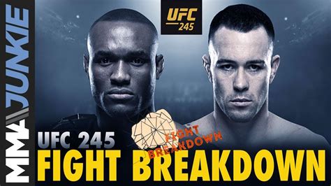 UFC 245 Fight By Fight .